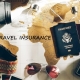 Passport, camera, and travel gear on a map – visitor travel insurance Canada